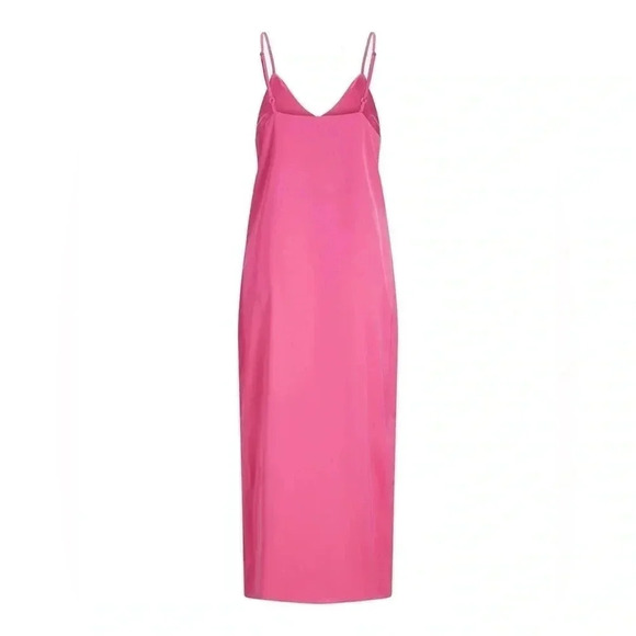 JJXX Pink Satin Cleo  Dress NWT - Picture 4 of 12